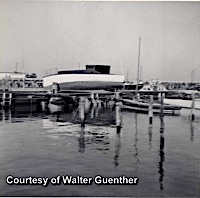 1954 Karaska Storm Boat on Marina